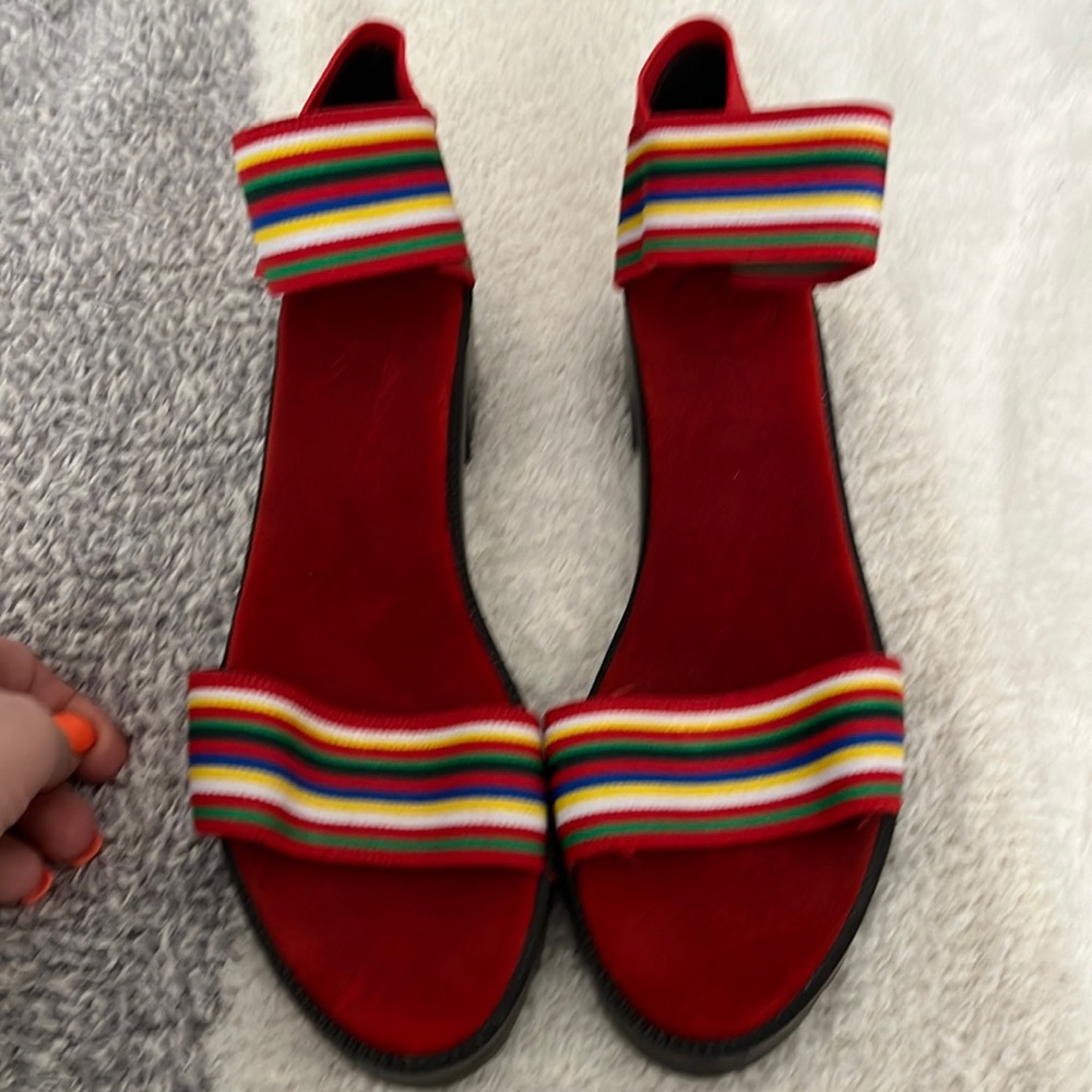 Tory Burch striped heels